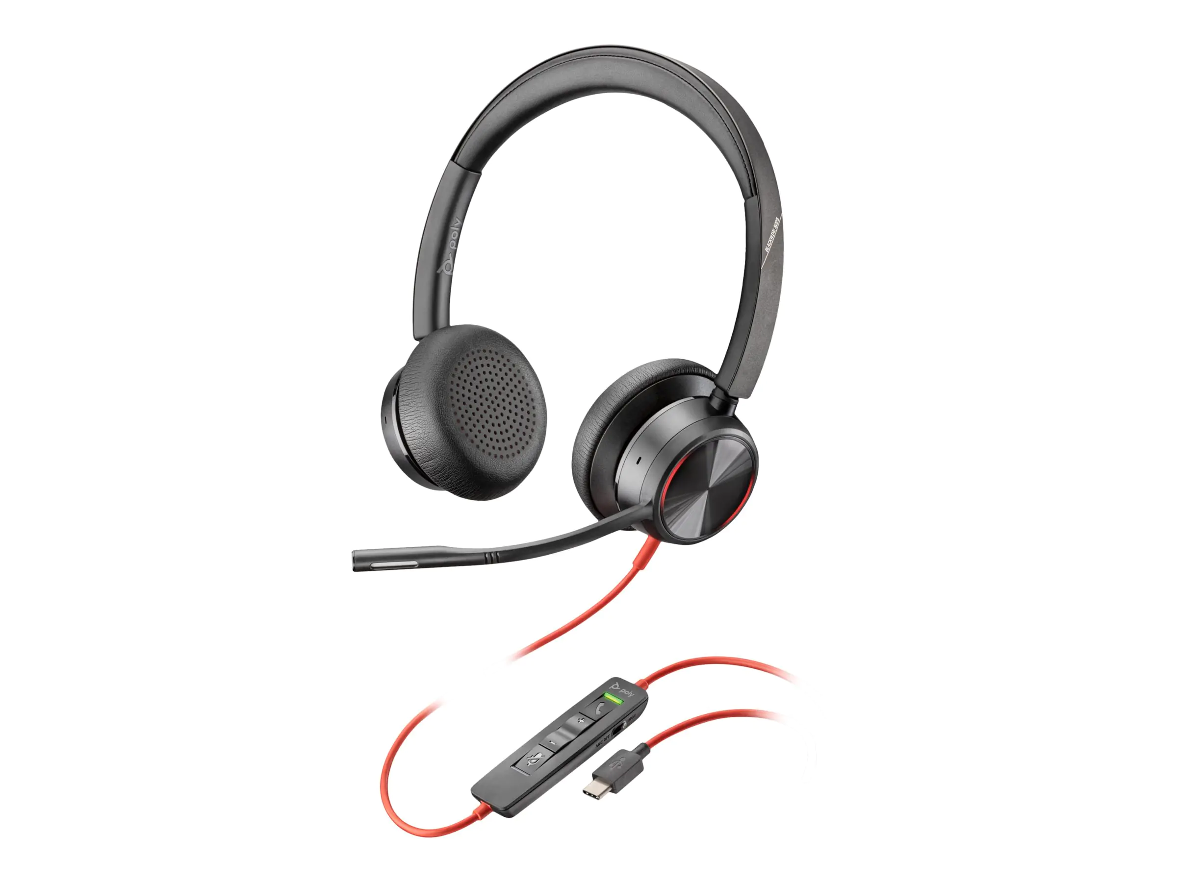 Poly Blackwire 8225 - Blackwire 8200 series - Headset - On-Ear - kabelgebunden - aktive Rauschunterdrückung - USB-C - Schwarz - Zoom Certified, UC-zertifiziert Poly Blackwire 8225 - Blackwire 8200 series - Headset - On-Ear - kabelgebunden - aktive Rauschunterdrückung - USB-C - Schwarz - Zoom Certified, UC-zertifiziert