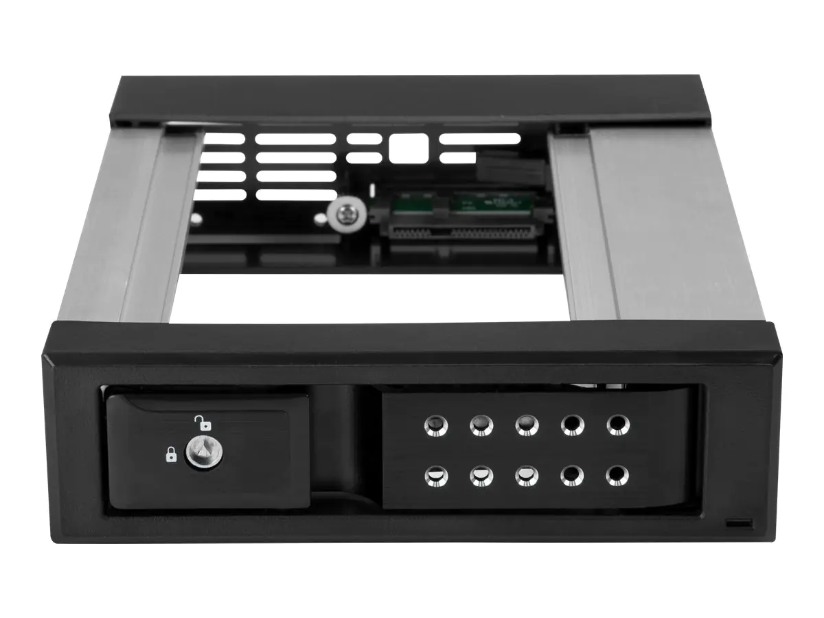 StarTech 5,25 auf 3,25 Festplatten Wechselrahmen - für 3,5 SATA/SAS Laufwerke - Trägerlos - SAS/SATA Backplane - Laufwerksschachtadapter - 5,25" bis 3,5" (13.3 cm to 8.9 cm) - für P/N: 25SATSAS35HD