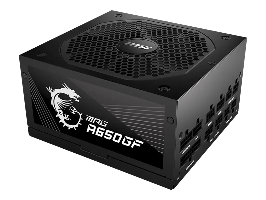 MSI MPG A650GF - Netzteil (intern) - ATX12V / EPS12V - 80 PLUS Gold - Wechselstrom 100-240 V - 650 Watt - aktive PFC