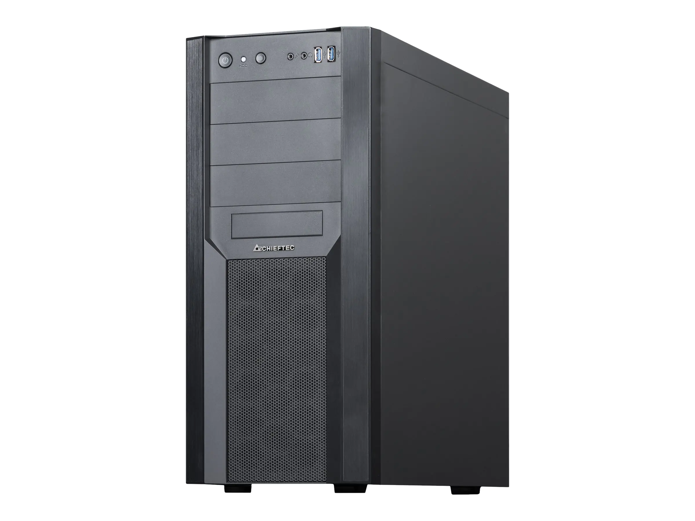 Chieftec Mesh Series CW-01B-OP - Tower - ATX - keine Spannungsversorgung (ATX) - Schwarz - USB/Audio