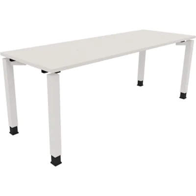 Schreibtisch Vierfuß Quadratrohr B2000xT700xH680-820 ws/Weiß Schreibtisch Vierfuß Quadratrohr B2000xT700xH680-820 ws/Weiß