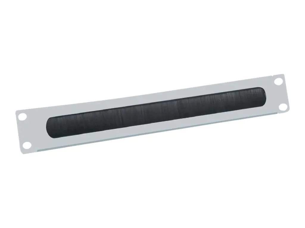 VALUE - Rack-Blende mit Bürste für Kabeldurchführung - Hellgrau, RAL 7035 - 2U - 48.3 cm (19")