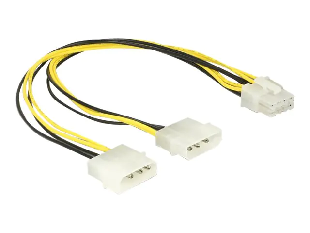 DeLOCK - Stromkabel - 8-poliges EPS12V (M) bis interne Stromversorgung, 4-polig (M) - 12 V - 30 cm