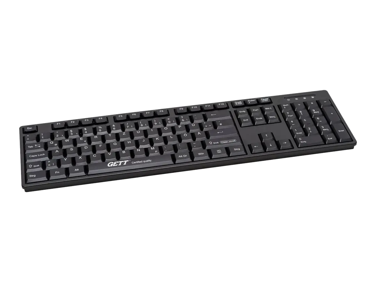 GETT CleanType Easy Basic - Tastatur - Kunststoff, für medizinischen Bereich