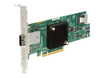 LSI SAS 9207-4i4e - Speicher-Controller - 8 Sender/Kanal - SATA 6Gb/s / SAS 6Gb/s - Low-Profile - PCIe 3.0 x8