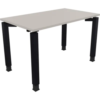 Schreibtisch Vierfuß Quadratrohr B1200xT700xH680-820 an/Lichtgrau Schreibtisch Vierfuß Quadratrohr B1200xT700xH680-820 an/Lichtgrau
