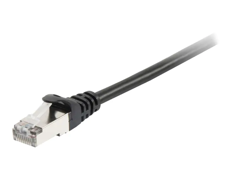 equip - Patch-Kabel - RJ-45 (M) zu RJ-45 (M) - 20 m - SFTP, PiMF - CAT 6a - geformt, verseilt - Schwarz