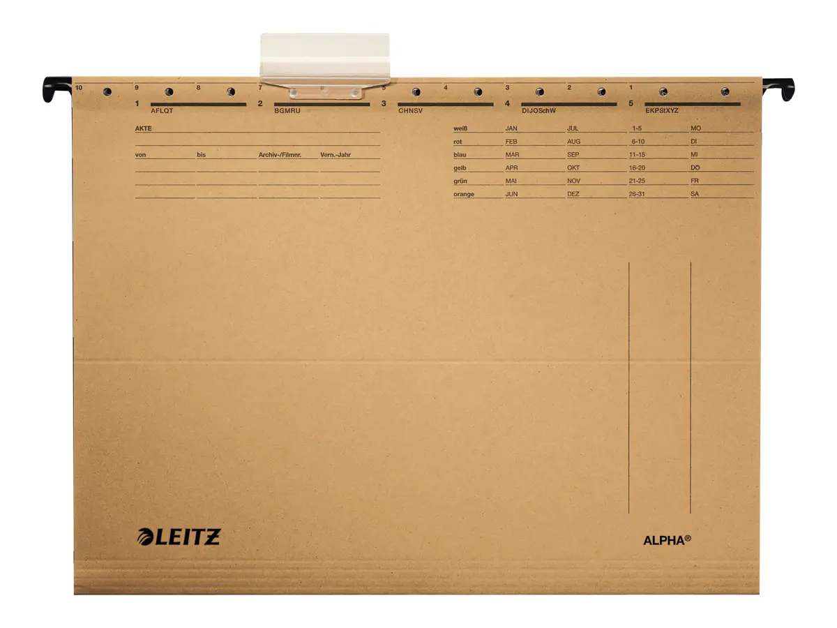 Esselte Leitz ALPHA - Hängeregister - für A4 (210 x 297 1915-30-00