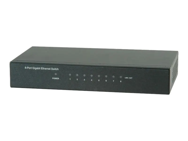 ROLINE - Switch - unmanaged - 8 x 10/100/1000 - Desktop