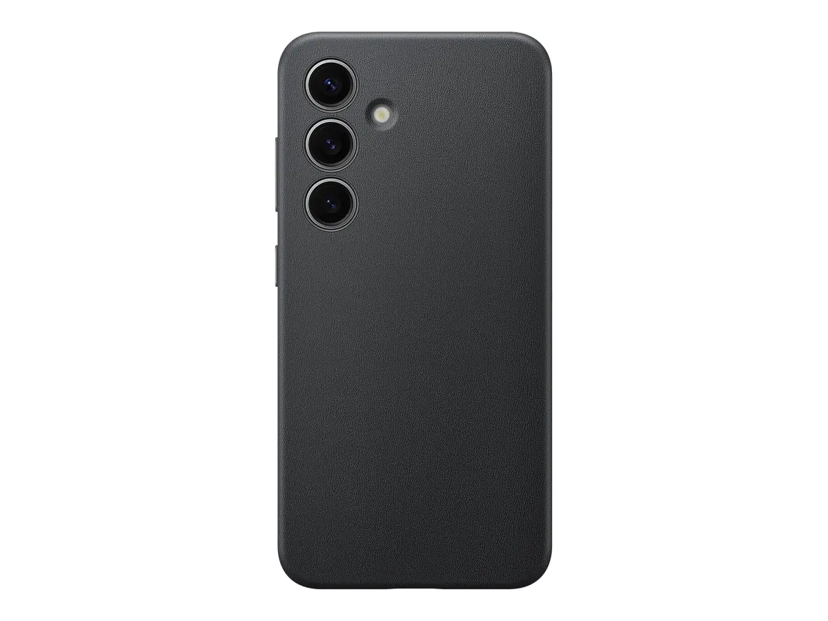 Samsung GP-FPS921HCA - Hintere Abdeckung für Mobiltelefon - veganes Leder - Schwarz - für Galaxy S24