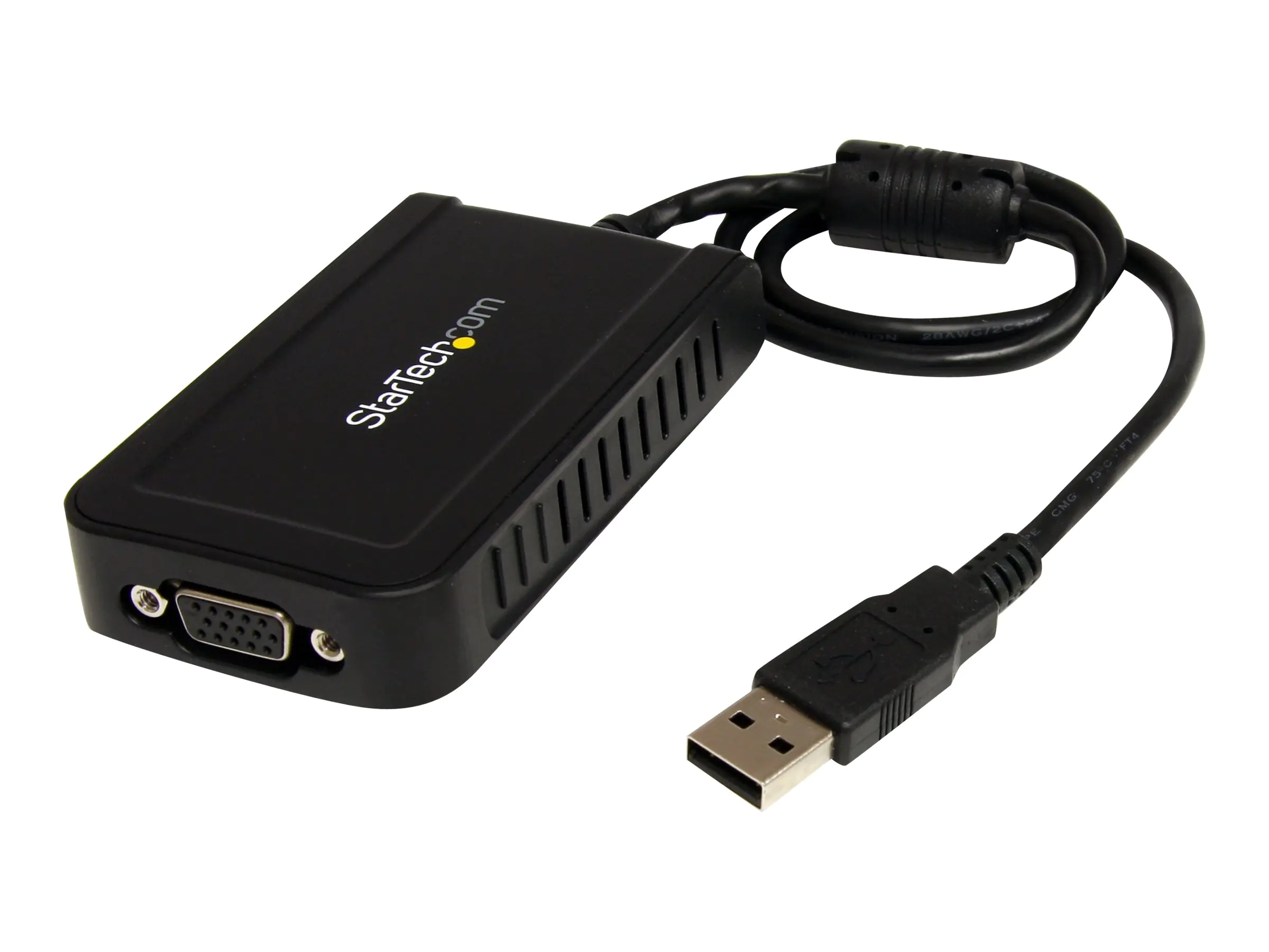 StarTech USB VGA Adapter - 1920x1200 - Multi Display Adapter Kabel - Externe Monitor Grafikkarte - 1080p - USB 2.0 - USB/VGA-Adapter - TAA-konform - USB (M) zu HD-15 (VGA) (W) - USB 2.0 - 50 cm - 1920 x 1200 (WUXGA) Support - Grau - für P/N: MXT101MM