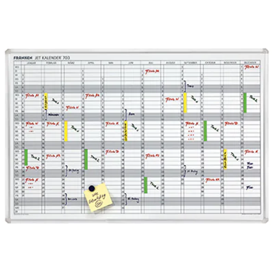 Franken Jahresplaner JetKalender JK703 90x60cm 12Monate weiß