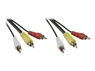 InLine - Video- / Audiokabel - RCA x 3 männlich zu RCA x 3 männlich - 5 m