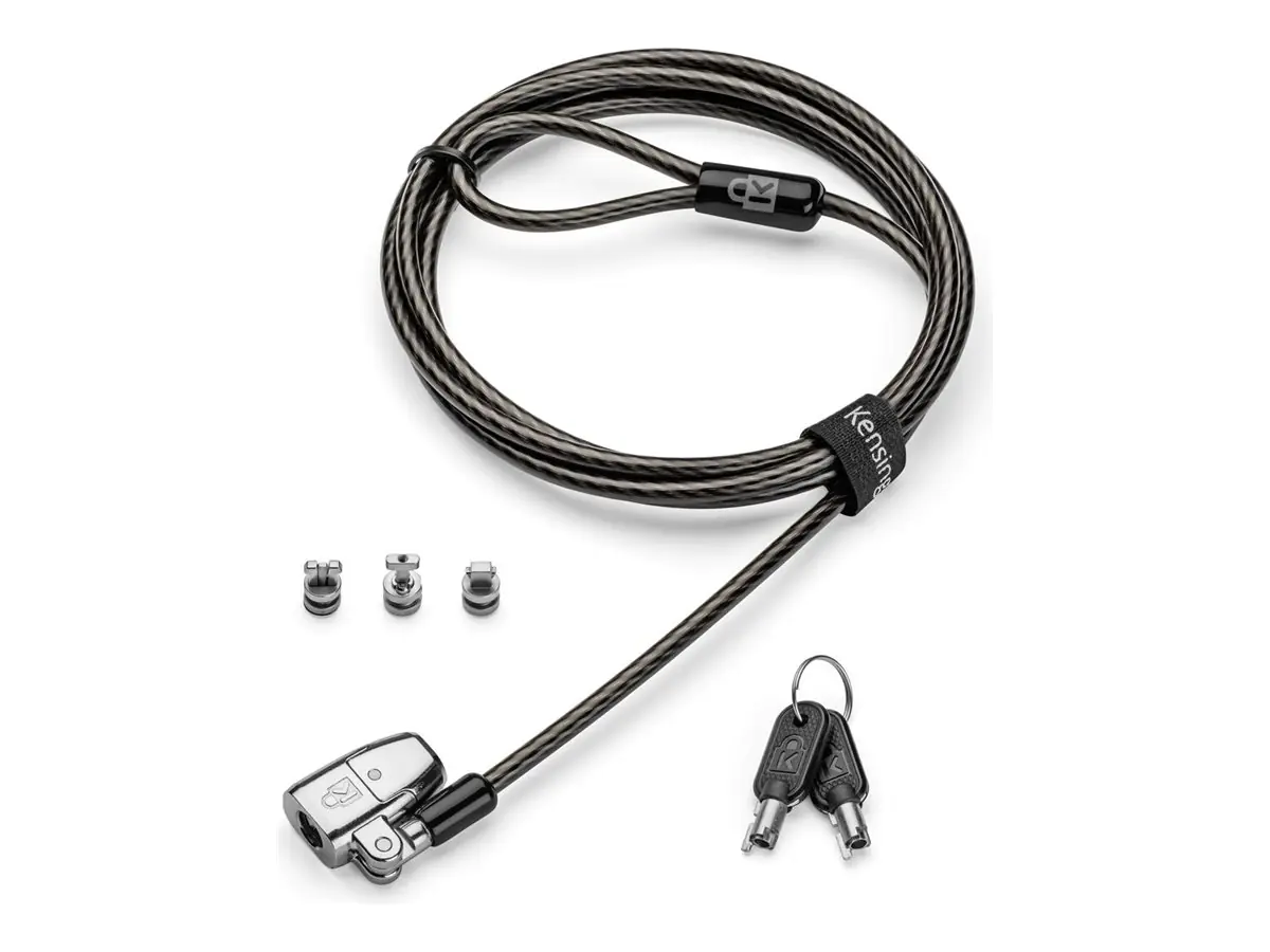 Kensington ClickSafe 2.0 3-in-1 Keyed Laptop Lock - Master Keyed - Sicherheitskabelschloss - 1.8 m