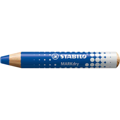 STABILO MARKdry, 5 Stück(e), Blau, Blau, Rund, Holz, 1 cm 648/41