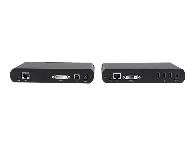 StarTech USB DVI über Cat5e / 6 KVM Konsolen Extender mit 1920x1200 unkomprimiertem Video - 100m - Cat5e Cat6 Video KVM-Extender - KVM-/USB-Extender - über CAT 5e/6 - bis zu 100 m - für P/N: SVA5M4NEUA