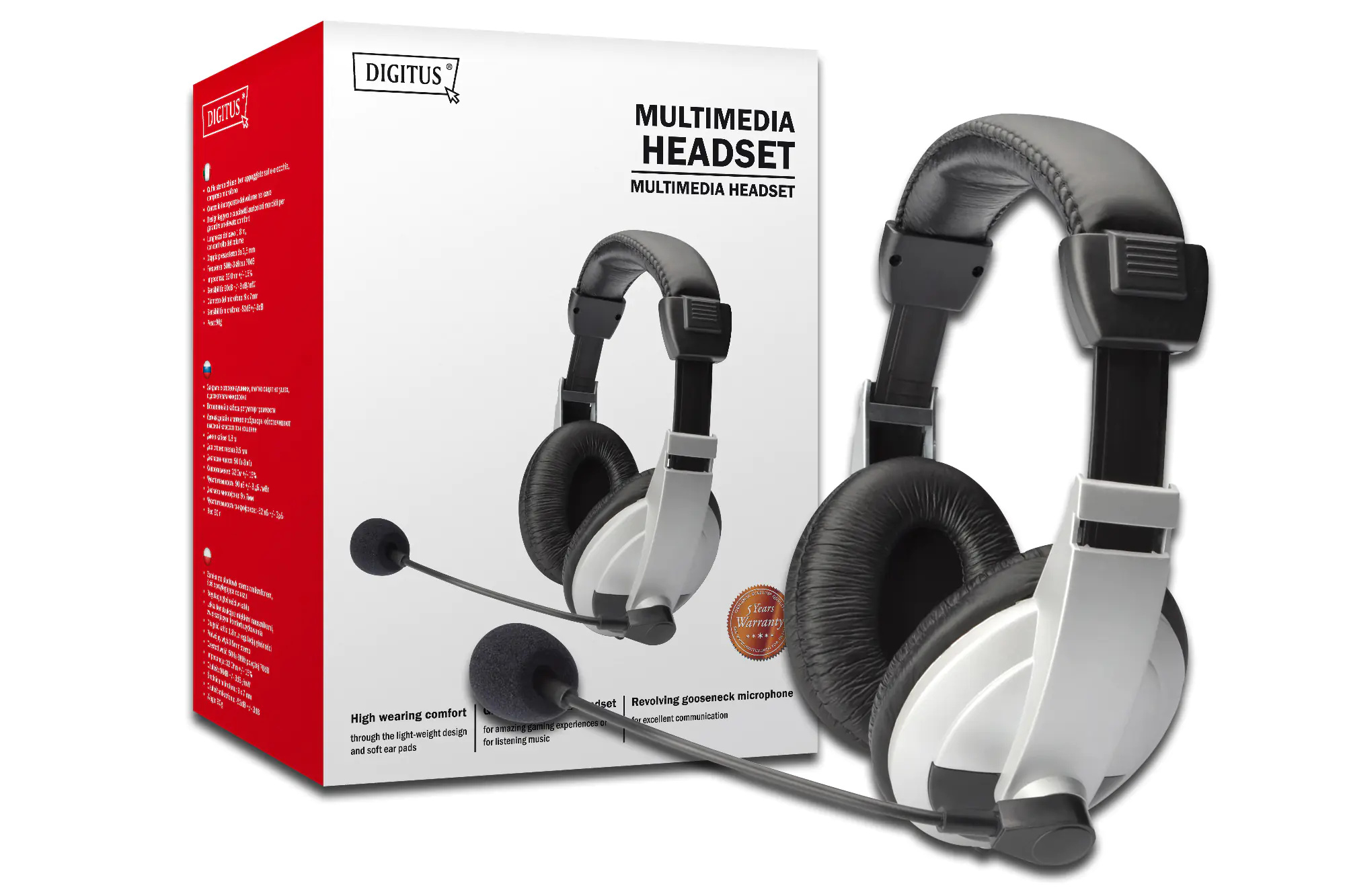 DIGITUS DA-12201 - Headset - ohrumschließend - kabelgebunden