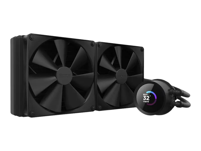 NZXT Kraken 280 - Prozessor-Flüssigkeitskühlsystem - mit LCD-Display - (für: LGA115x Socket, LGA1200, LGA1700, AM4, AM5, sTRX4, TR4) - Kupfer - 140 mm - mattschwarz