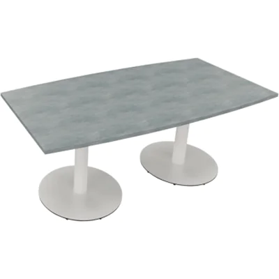 Bespr.ti. Tonneau Tellerfuß Rund B1800xT800/900xH720 ws/Beton Bespr.ti. Tonneau Tellerfuß Rund B1800xT800/900xH720 ws/Beton