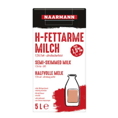 Naarmann H-Milch 532 1.5Prozent Bag in Box 5l Naarmann H-Milch 532 1.5Prozent Bag in Box 5l