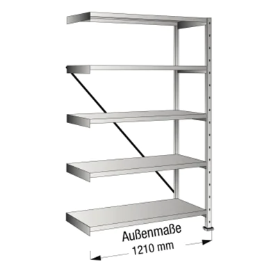 SCHOLZ Steckregal 148203 Anbau 1.000x1.920x400mm 5OH vz SCHOLZ Steckregal 148203 Anbau 1.000x1.920x400mm 5OH vz