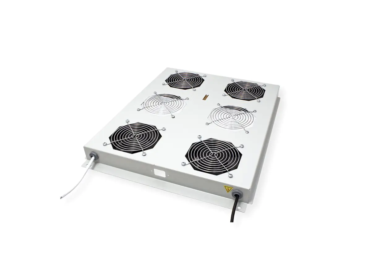 ROLINE 19 Zoll Dachlüftereinheit 4 Lüfte Thermostat grau