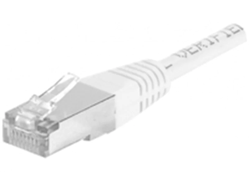 Dexlan - Patch-Kabel - RJ-45 (M) zu RJ-45 (M) - 7.5 m - S/FTP - CAT 6a - Innen - weiß