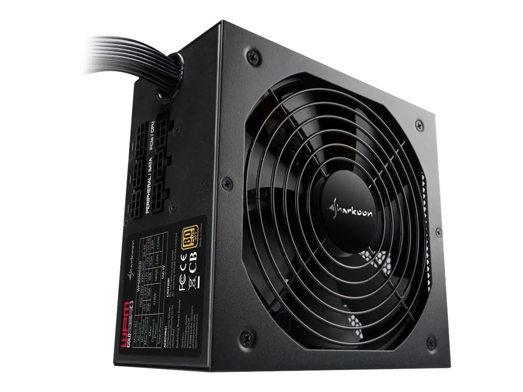 Sharkoon WPM Gold ZERO - Netzteil (intern) - ATX12V 2.3 - 80 PLUS Gold - Wechselstrom 100-240 V - 750 Watt - aktive PFC - Schwarz