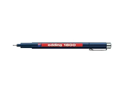 EDDING 1800 - Fineliner - Schwarz - Pigmenttinte 4-180003001