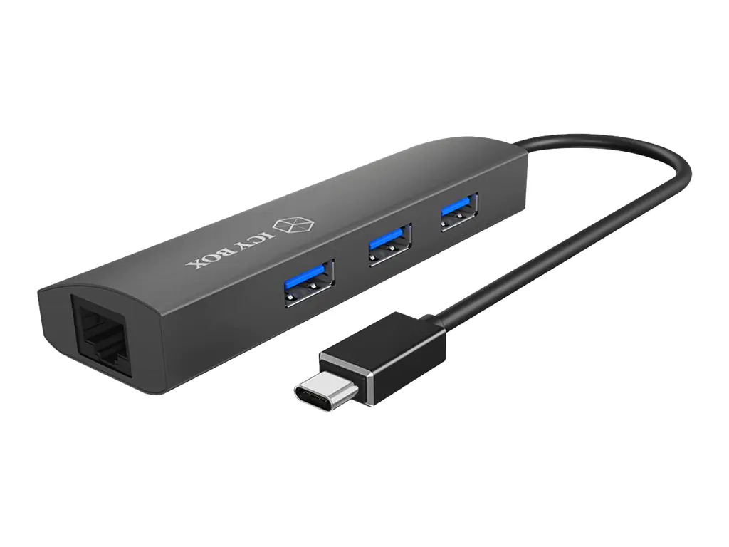 RaidSonic ICY BOX IB-HUB1406-C - Dockingstation - USB-C - GigE