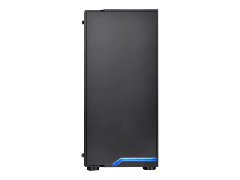 Thermaltake H100 TG - Tower - ATX - Seitenteil mit Fenster (gehärtetes Glas) - keine Spannungsversorgung (PS/2) - Schwarz - USB/Audio