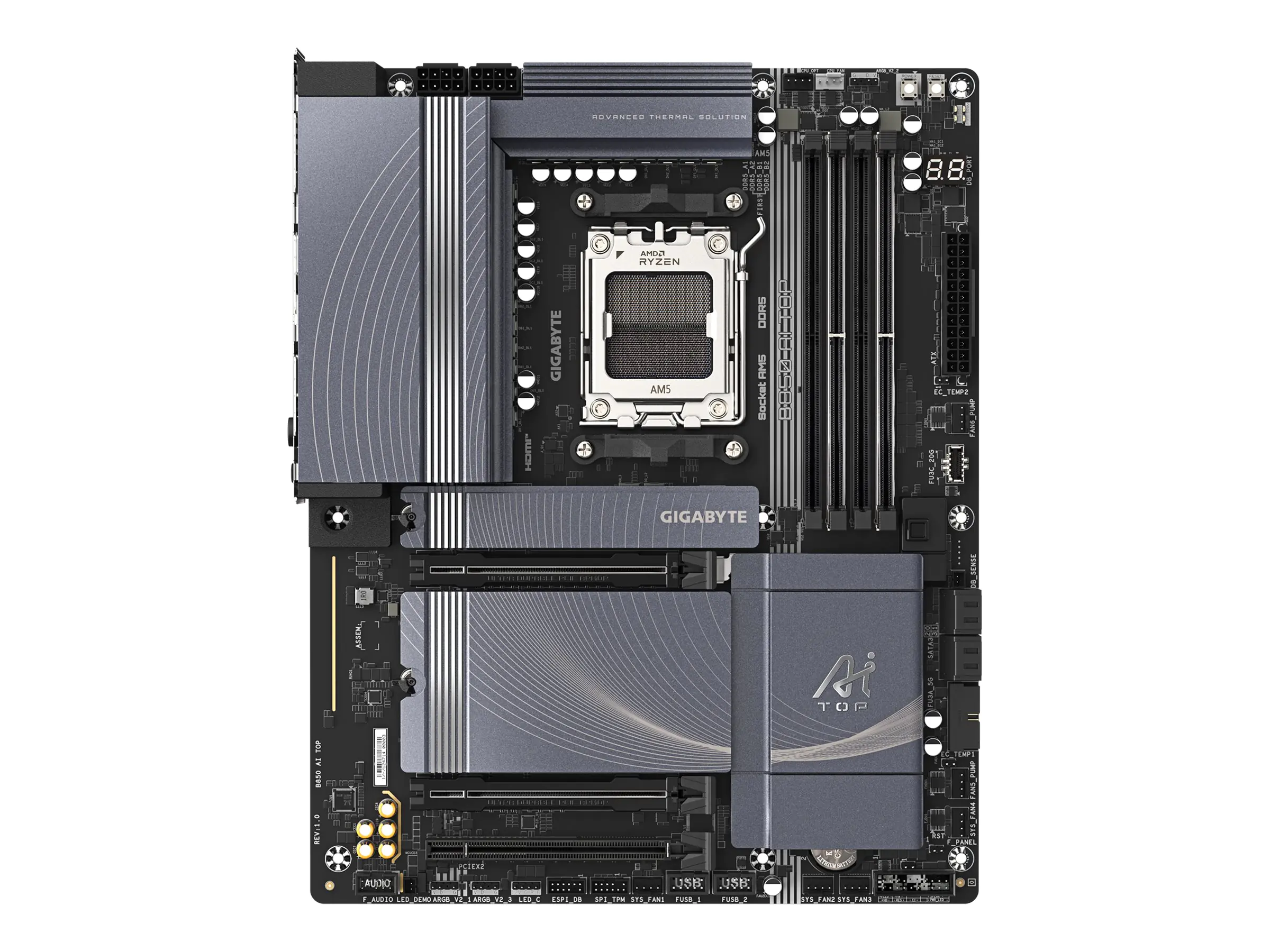 Gigabyte GIGA B850 AI TOP AM5/DDR5/µATX - Mainboard - AMD Sockel AM5 (Ryzen Zen4)