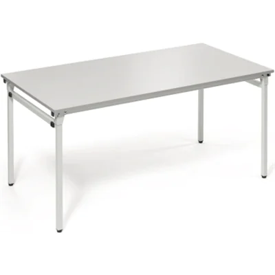 Klapptisch 4-Fuß 1.600x800mm Gestell alusilber Platte lichtgrau Klapptisch 4-Fuß 1.600x800mm Gestell alusilber Platte lichtgrau