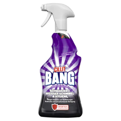 CILLIT BANG Badreiniger Schimmel & Hygiene pH-Wert: 12,2-12,8 Sprühflasche Kunststoff 0,75l
