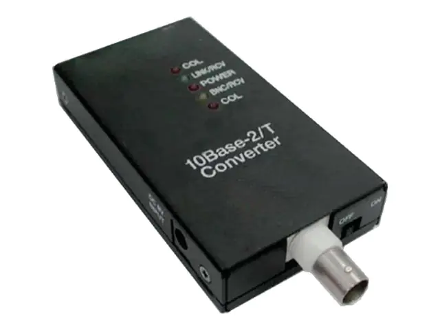 ALLNET Medienkonverter 10BASE-T/10BASE2 auf BNC""ALL0500v3"" DC 12VDC - Converter - 0,01 Gbps