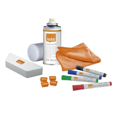 Nobo® Starterkit für Glas-Whiteboards Nobo® Starterkit für Glas-Whiteboards