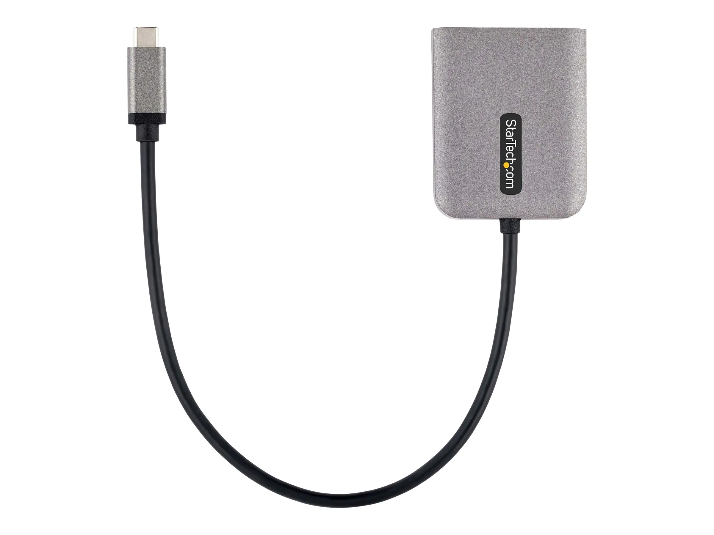 StarTech 2-Port USB-C MST Hub, USB Type-C to 2x DisplayPort Multi-Monitor Adapter for Laptop, Dual-DP up to 4K 60Hz w/ DP 1.4 Alt Mode & DSC, HDR, 1ft (30cm) Cable, USB Bus-Powered - Multi-Stream Transport Hub (MST14CD122DP) - Video-/Audio-Splitter - 2 x