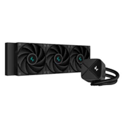 Deepcool LS720S Zero Dark 360mm all black Water Cooler 3x FC120 120mm PWM High Performance - AMD S