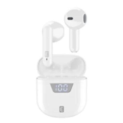 cellularline Kopfhörer SEEK In-Ear Smartphones Akku inkl. Ladegehäuse, USB-C-Kabel weiß