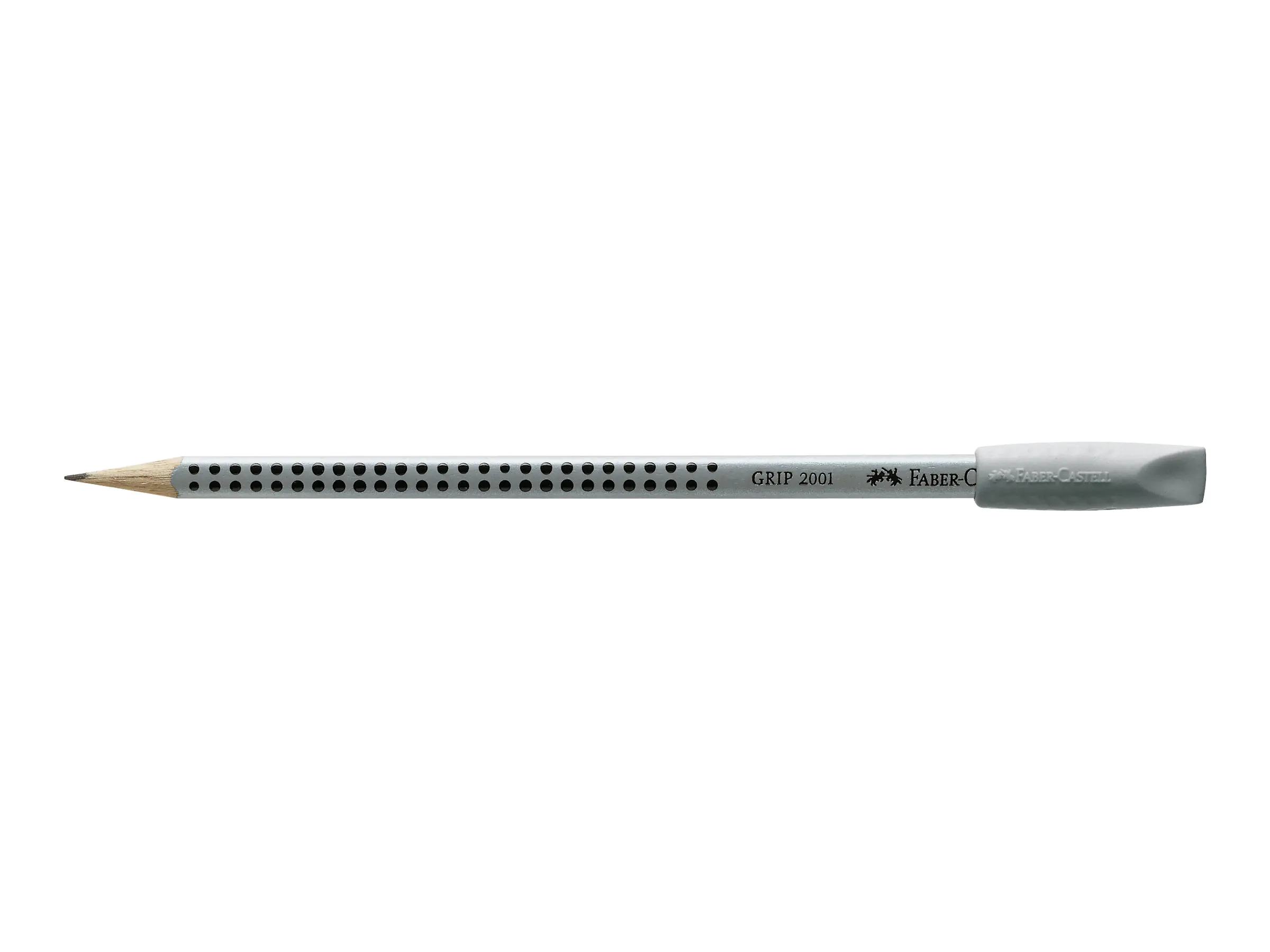 FABER-CASTELL GRIP 2001 - Radiergummispitze - Grau (Packung mit 2) 187000