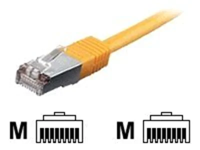 equip - Patch-Kabel - RJ-45 (M) zu RJ-45 (M) - 50 cm - SFTP - CAT 6a - halogenfrei, geformt, verseilt - Gelb
