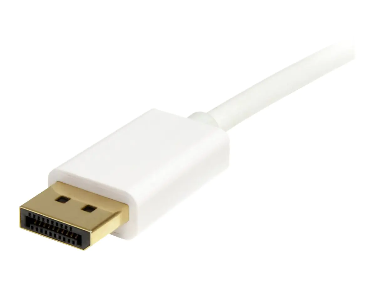 StarTech 1m Mini DisplayPort 1.2 auf DisplayPort Adapterkabel - mDP zu DP 4k x 2k Kabel - St/St - Weiß - DisplayPort-Kabel - Mini DisplayPort (M) zu DisplayPort (M) - 1 m - weiß - für P/N: CDP2MDP, CDP2MDPEC, CDP2MDPFC, CDPVDHDMDP2G, CDPVDHDMDPRG, CDPVDHD