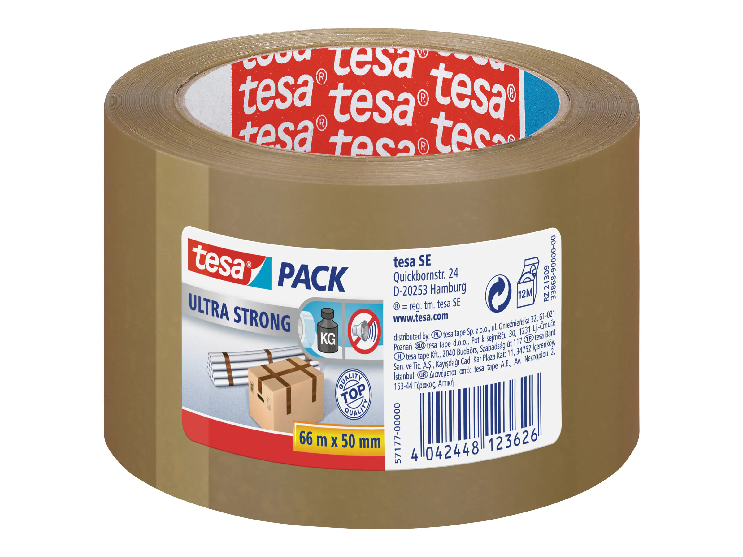 tesa Packband tesapack Ultra Strong 57177-00000 50mmx66m braun