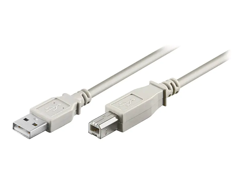 goobay - USB-Kabel - USB Typ B (M) zu USB (M) - USB 2.0 - 5 m - Grau
