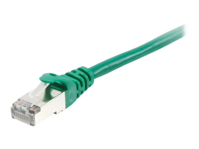 equip - Patch-Kabel - RJ-45 (M) zu RJ-45 (M) - 25 cm - SFTP, PiMF - CAT 6a - halogenfrei, geformt, ohne Haken, verseilt - grün