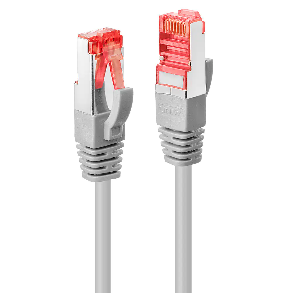 Lindy - Patch-Kabel - RJ-45 (M) zu RJ-45 (M) - 10 m - SFTP, PiMF - CAT 6e - ohne Haken - Grau Lindy - Patch-Kabel - RJ-45 (M) zu RJ-45 (M) - 10 m - SFTP, PiMF - CAT 6e - ohne Haken - Grau