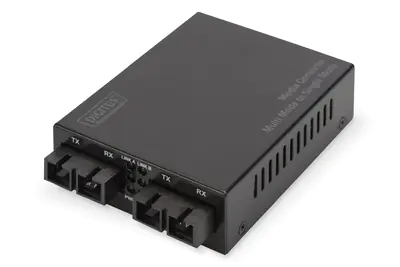 Digitus Professional DN-82124 - Medienkonverter - 1GbE - 1000Base-SX - SC multi-mode / SC Single-Modus - bis zu 20 km - 850 nm / 1310 nm