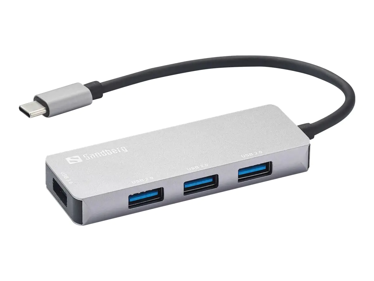 Sandberg - Hub - 1 x SuperSpeed USB 3.0 + 3 x USB 2.0 - Desktop