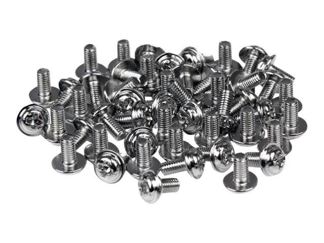 StarTech PC-Schrauben M3 x 1/4 Zoll - Langer Abstandshalter - 50er Packung - Computerschrauben - Schrauben-Kit - 6.3 mm (Packung mit 50) - für P/N: PCSCREWKIT