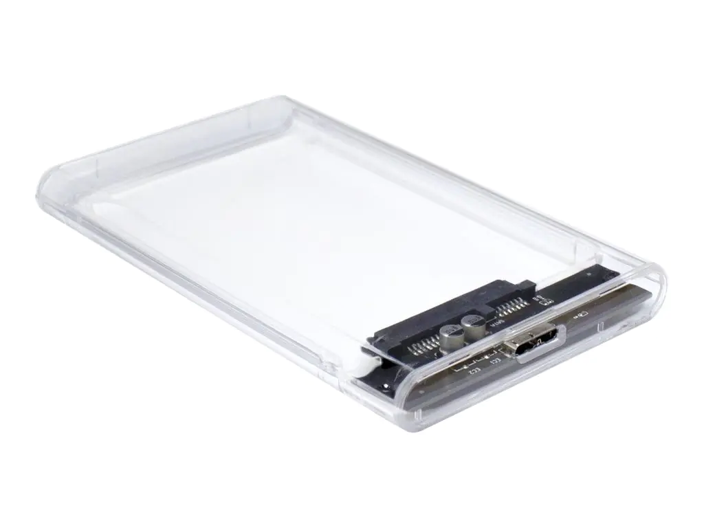 Inter-Tech Argus GD-25000 - Speichergehäuse - 2.5" (6.4 cm) - SATA 6Gb/s - USB 3.0 - durchsichtig
